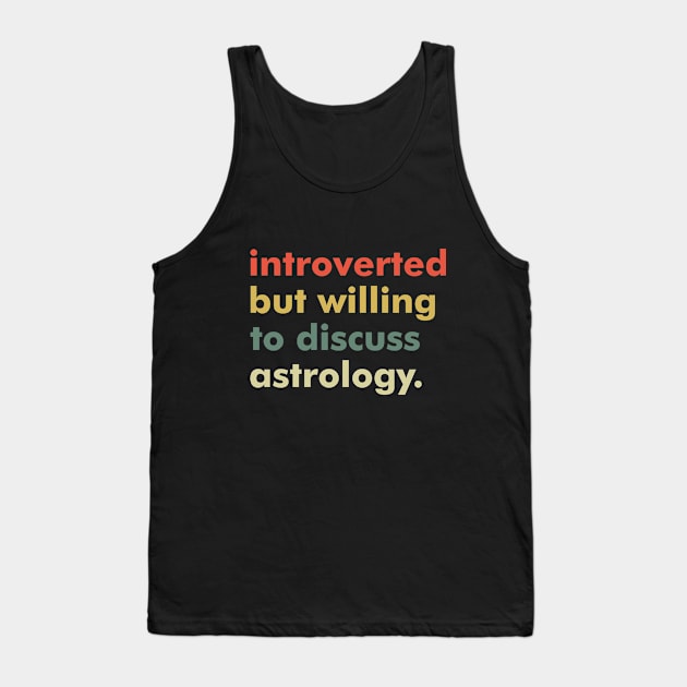 Astrology retro Tank Top by Iskapa